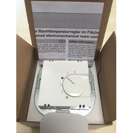 Room Temperature Controller Pure White Suitable for Busch-Jaeger Balance SI, Gira System 55, Berker S1, Merten M-Smart and Jung A 500 / CD 500