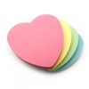 400 Quality Heart Shaped Pastel Coloured Removable Sticky Notes 76x76mm