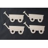 Wagon Bare Chipboard 4 Die Cuts Embellishments Scrapbooking