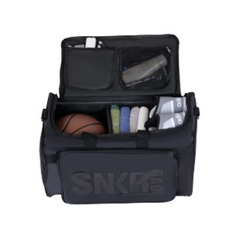 Sneaker Duffel Travel Bag for Men Shoe Bags for Travel Sneaker Bag Basketball Outdoor Sports Gym Bag Travel shoe bag With 3 Adjustable Compartment Dividers Travel Shoe Bags for Travel Men (black)