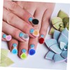 Minkissy 10pcs Detachable Nail Plush Fluffy Magnetic Manicure Accessories for