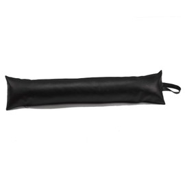 Classic Home Store Soft PVC Leather Look Draught Excluder French Patio Door Long Draft Stopper 3ft (Black)