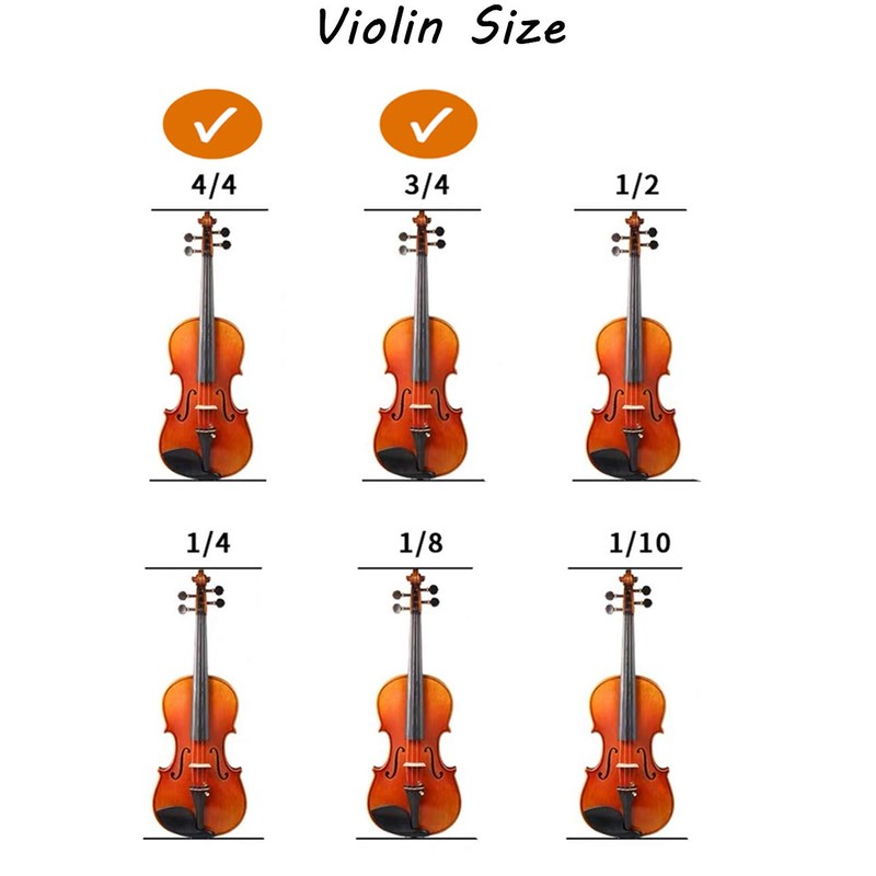 SUEWIO Violin Shoulder Rest for 4/4-3/4 Size, with Collapsible and