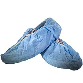 Shoe Covers Disposable -100 Pack, Disposable Shoe & Boot Covers Waterproof Slip Resistant Shoe Booties (15" Length)