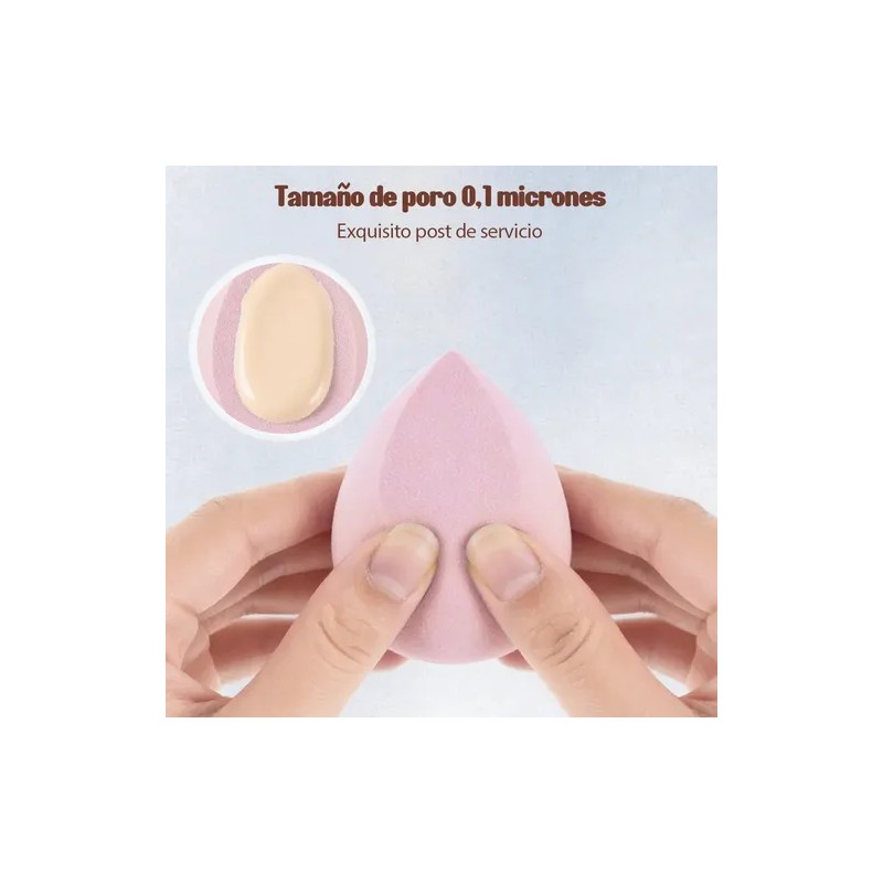 8kit De Esponja Para Maquillaje Con Brochas Kabuki Para Base