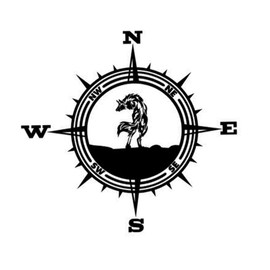 MAGICLULU Wolf Body Decals Vinyl Hood Decoration Stickers with Mountain Compass Design Unique Automotive Stickers for Personalizing Your Vehicle Easy Application Safe