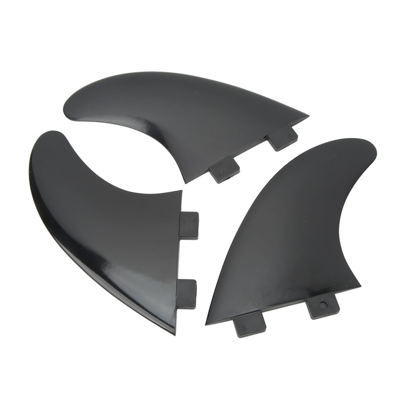 3Pcs Surfboard Fins PVC Quick Release Replacement Tri Fin Set