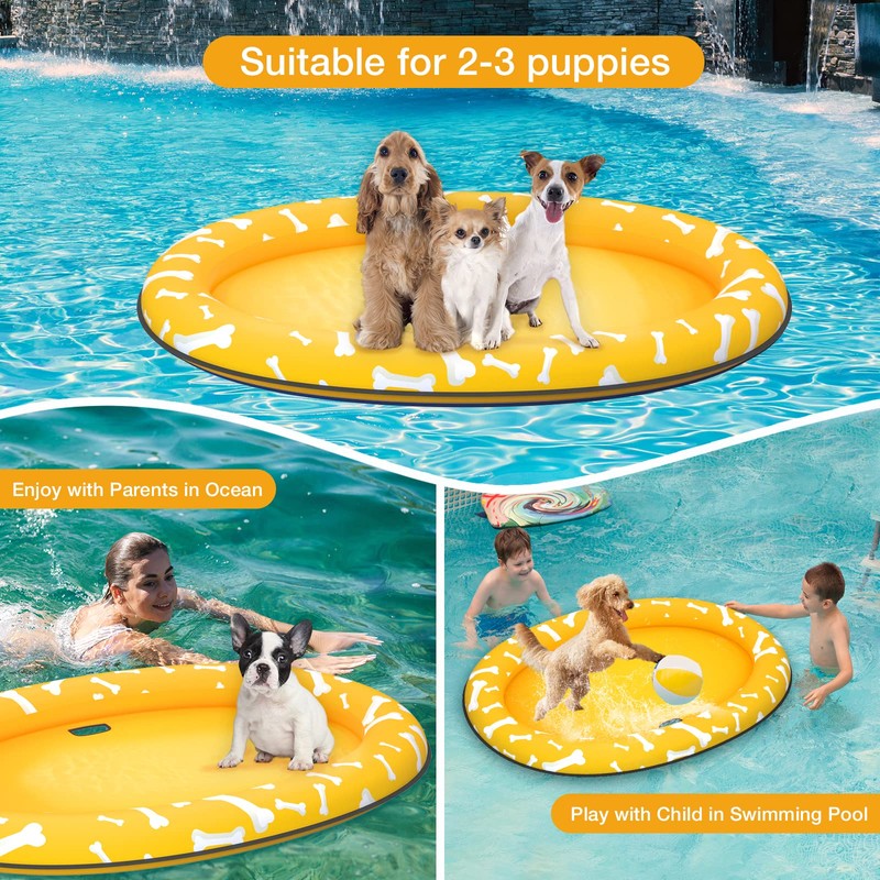 Pet Soft Dog Float Raft - Inflatable Dog Swimming Float