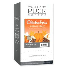 Wolfgang Puck Coffee, Oktober Spice, Medium Roast, 12 Gram Pods, 16 count