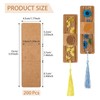 200pcs Kraft Bookmark Sleeves Blank Stable Support Portable DIY Bookmark