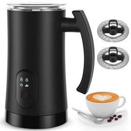 Electric Milk Frother, 4 in 1 Milk Steamer,11.8oz/350ml Automatic Warm and Cold Foam Maker for Coffee,Latte, Cappuccino, Macchiato, Hot Chocolate