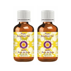 Deve Herbes Pure Soybean oil (Glycine max) Cold Pressed (Pack of Two) 30ml X 2 (2 oz)