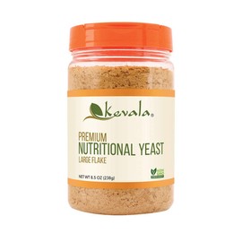 Kevala Fortified Nutritional Yeast – 8.5 oz – 238 g – Nutritional Yeast Flakes – Seasoning – Cheese Substitute - Gluten Free – Vegan – Yeast Nutrient