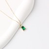 SIMPLÍ BASIC 925 Sterling Silver Emerald Cut Necklace | 8mm