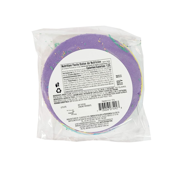 OBLEAS ARCOIRIS RASPADA WHEAT FLOUR WAFFERS 4.4OZ