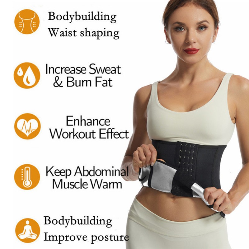Belly Wrap Comfortable 4 Row Button Adjustable Wrap Waist Trainer