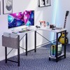Sweetcrispy L Shaped Computer Desk - Gaming Table Corner Desk