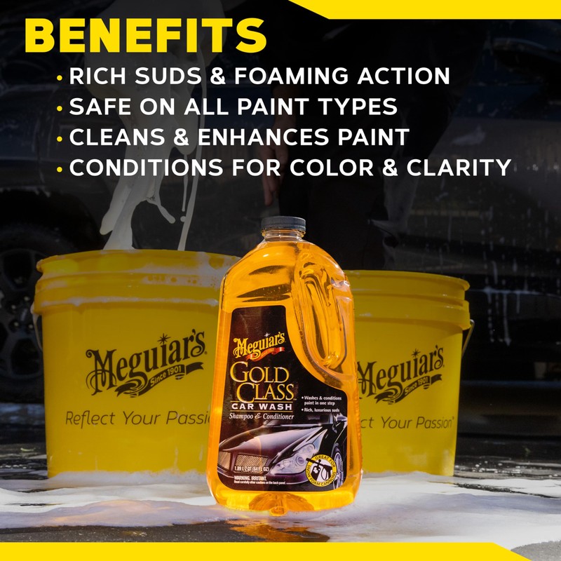 Meguiar's Gold Class Car Wash, Rich Foaming Car Soap for
