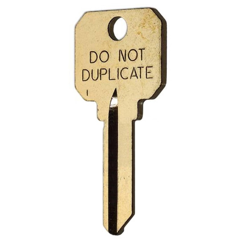 DND SC1 Do Not Duplicate Key Blank for Schlage Lock