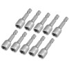 TA-VIGOR 10Pcs 8mm Magnetic Nut Setter Driver Drill Bit Set,