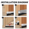 Qiveno 2Pack 30 inch Door Bottom Sweep for Exterior Doors