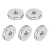 QUARKZMAN Knurled Thumb Nuts M3 Female Thread Thin Nickel Plated