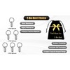 2-Be-Best Mini Pill Holder with Keychain, Titanium Alloy Pill Container
