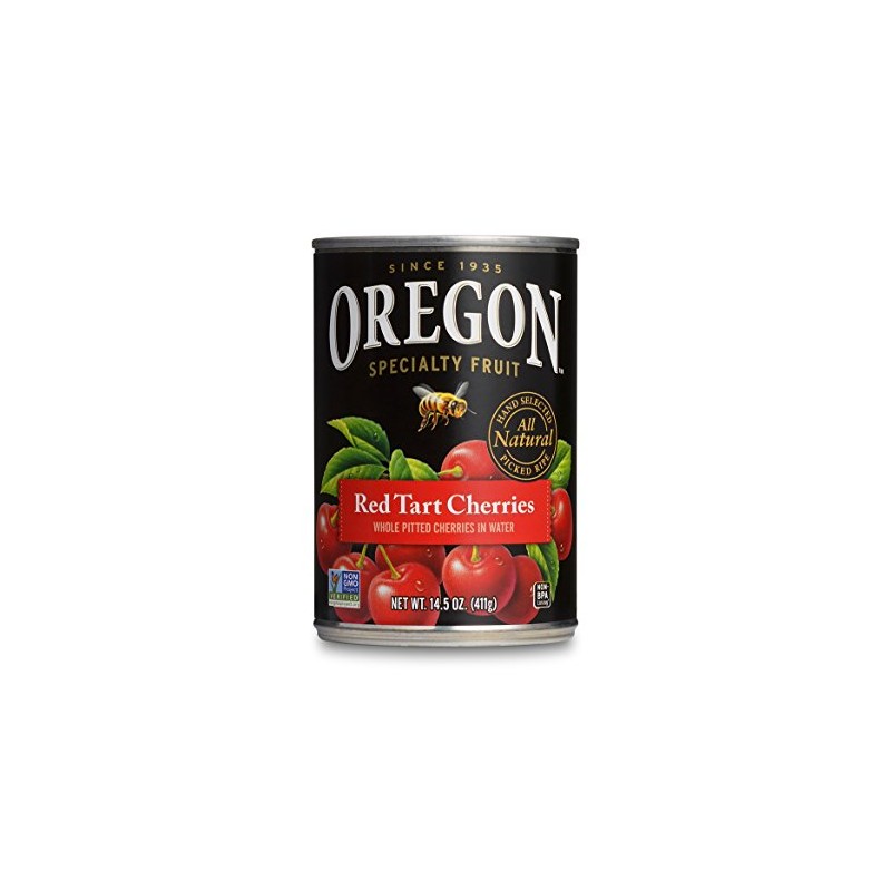 Oregon Fruit Pitted Red Tart Cherries in Water, 14.5-Ounce Cans