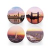 4 x Round London Coasters - Sunset Landmarks UK Travel