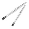 Healeved 10pcs Stainless Steel Craft Tweezers Precision Flat Head Tweezers