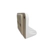 Tenedos White Glazed Ceramic Soap Dish Holder for Bathroom Wall