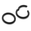 JSDDE 16G Stainless Steel Hinged Clicker Earrings Nose Clicker Ring