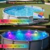 reffmov 2-in-1 Solar Pool Lights,16 Colors Solar Powered Submersible LED