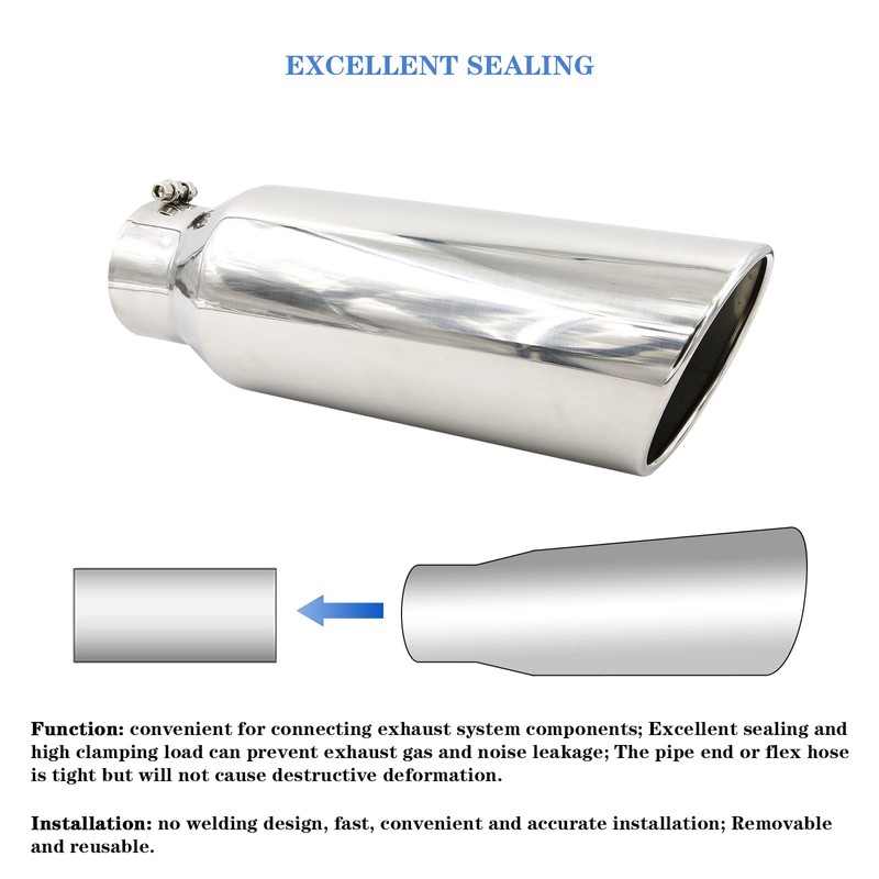 RP Remarkable Power, 4" Inlet 6" Outlet - 18" Long