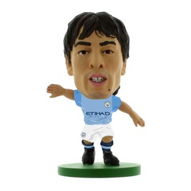 SoccerStarz SOC229 Man City David Silva-Home Kit (2019 Version) /Figures, Green