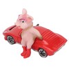 Pig Statue UV Resistant Coating Handcraft Resin Pig Figurine Red
