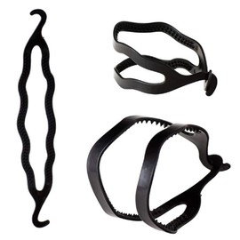 Haifly 10 Pieces Plastic Magic Hair Bun Maker Hair Twist Styling Clip Hair Bun Tool