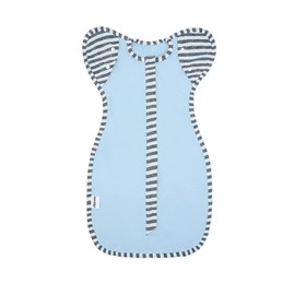 aQuooky Baby Blanket Sack with Arms Free Design,Transition to Arms Free Wearable for Newborn Girl and Boy, Small 0-3Months, Blue