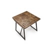 Steve Silver Walden Parquet End Table in Dark Gray Base