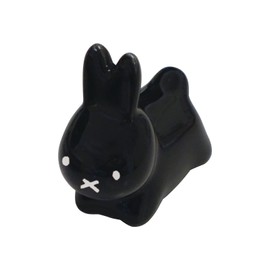 Dick Bruna 209544 "Miffy" Chopsticks Rest Approx. 1.6 inches (4 cm), Rabbit, S, Black, Made in Japan
