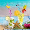 HealthSTEC 24 Sets Beach Theme Reusable Shape Straws End of
