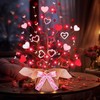 Valentine's Day Tree Tabletop Decorations 20 Red Lights with Timer