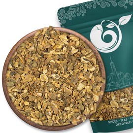 NY Spice Shop Rhubarb Root Cut & Sifted - 8 Ounce Natural Fresh Turkish Rhubarb Root Herb in Resealable Packaging