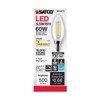 Satco Lighting S21273-5.5 Watt B11 LED Clear Dimmable Light Bulbs