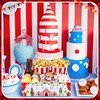 GlikCeil Carnival Party Decorations Carnival Trays for Food Wooden Circus