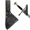 Universal Sword Belt Leather Frog - Holster fits Medieval Swords