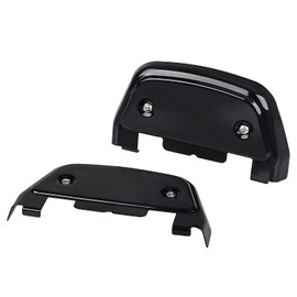 SHMT Black Passenger Footboard Covers for Harley Touring Road Glide Street Glide Electra Glide Dyna Softail FLTRX FLHX FLHT