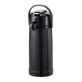 Service Ideas ECA22PBL Eco-Air Airpot, 2.2 Liter (74 ounce), Glass Vacuum Insulated, Lever Lid, Shiny Black