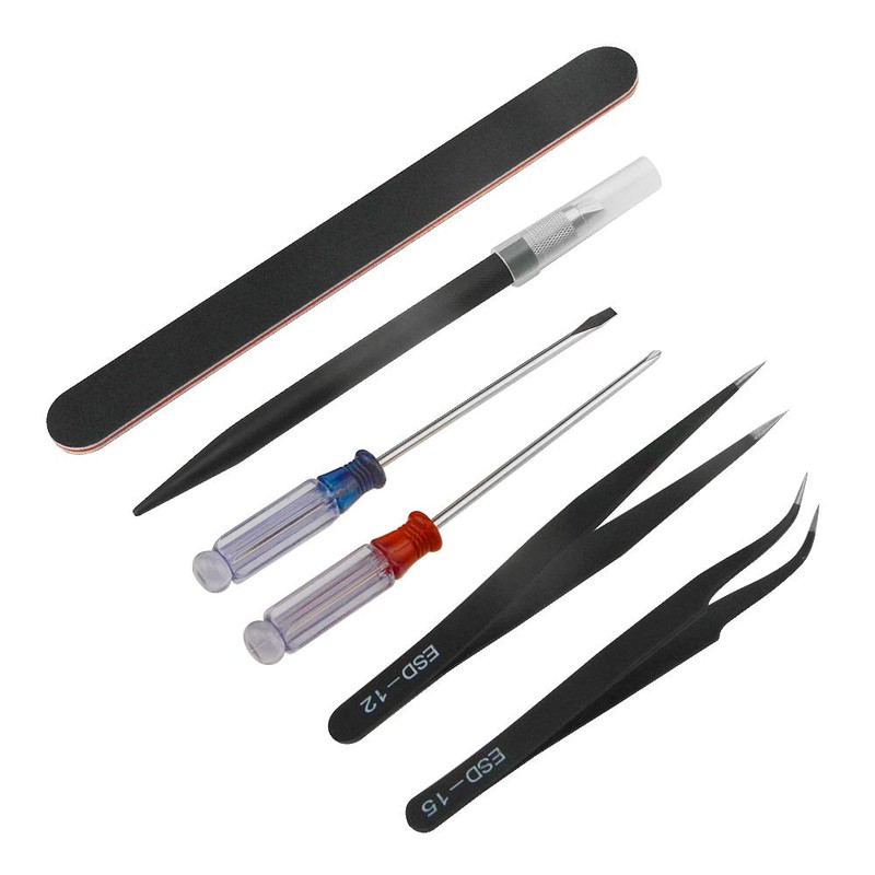 WMYCONGCONG 34 PCS Gundam Modeler Basic Tools Craft Set with