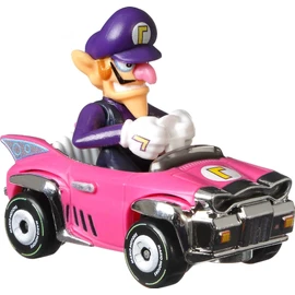 Hot Wheels Mario Kart Toy Vehicle 4-Pack, Collectible Set of 4 Fan-Favorite Characters Includes First-Appearance Diddy Kong in Mach 8